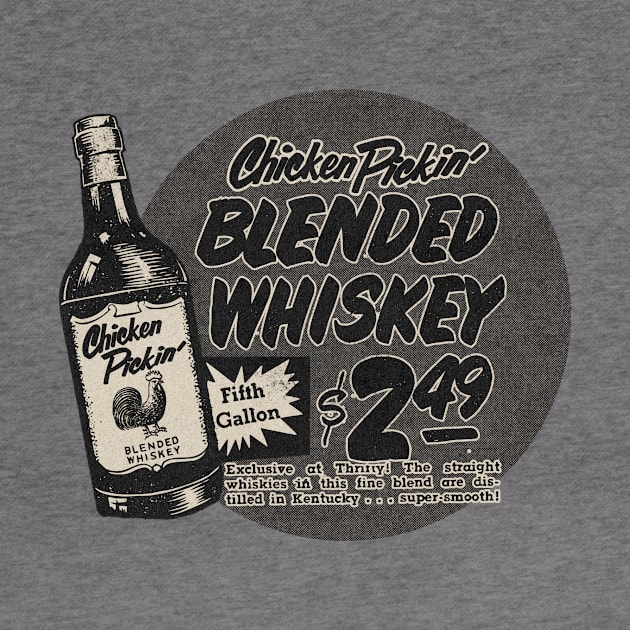 Vintage Chicken Pickin Whiskey by Kujo Vintage